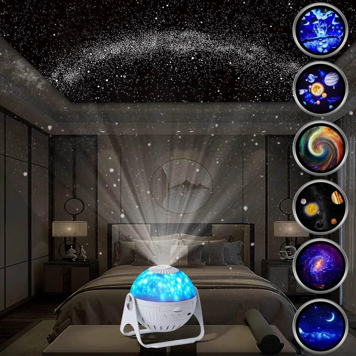 Projecteur Céleste : Une Nuit Étoilée à la Maison