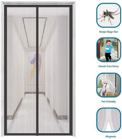 Rideau Moustiquaire Magique: Barrière invisible contre les insectes
