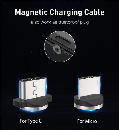 Câble de Charge Magnétique 3 en 1