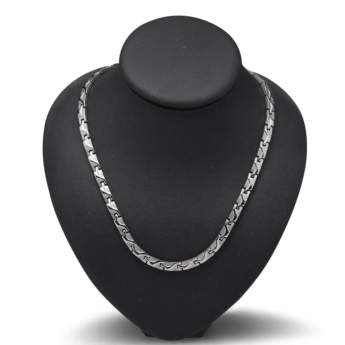 Collier Magnétique Homme ARADOO en Acier Titane