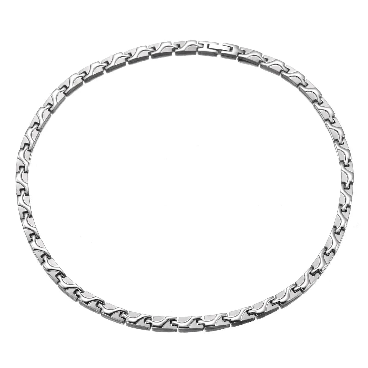 Collier Magnétique Homme ARADOO en Acier Titane