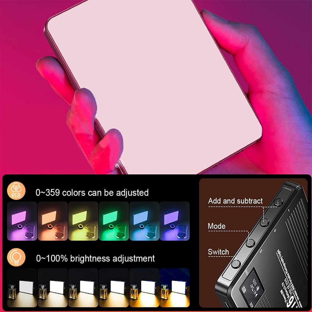 Lumière Encapsulée M16 RGB - la luminaire portable parfaite