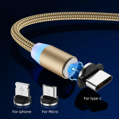 Câble de Charge Magnétique 3 en 1