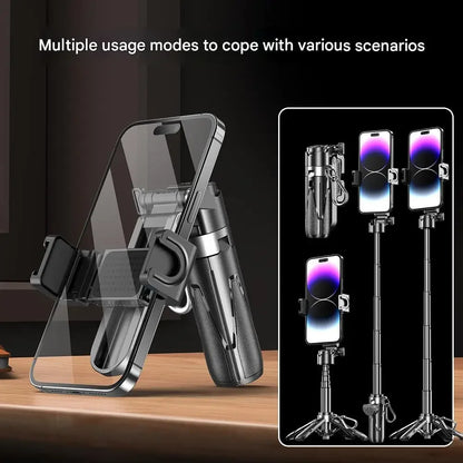Porte-Téléphone Mini Pliable P15 avec Selfie Stick et Contrôle Bluetooth