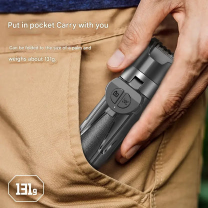 Porte-Téléphone Mini Pliable P15 avec Selfie Stick et Contrôle Bluetooth