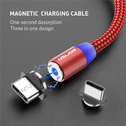 Câble de Charge Magnétique 3 en 1