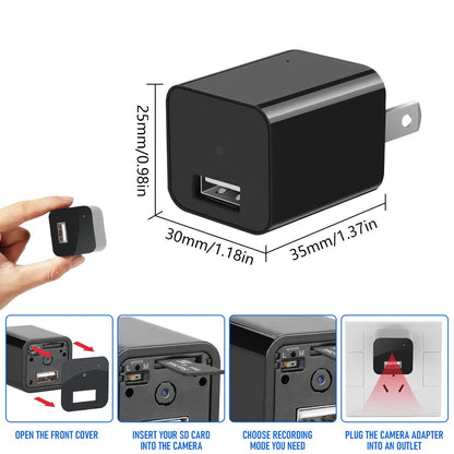 Chargeur avec Caméra Espion Cachée