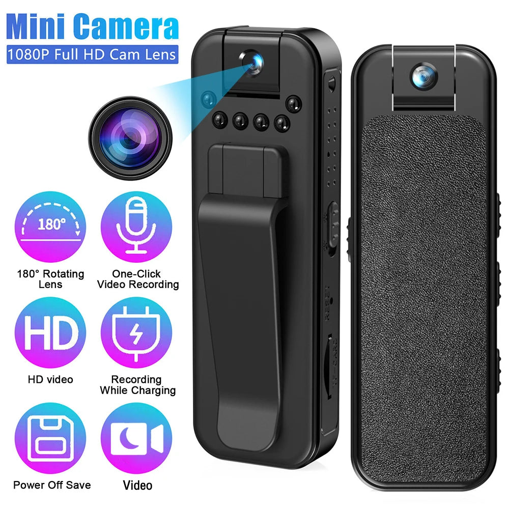 Mini Caméra HD 1080P Portable - Votre Compagnon de Surveillance Fiable