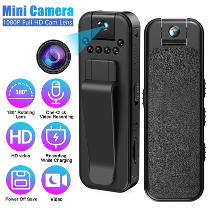 Mini Caméra HD 1080P Portable - Votre Compagnon de Surveillance Fiable