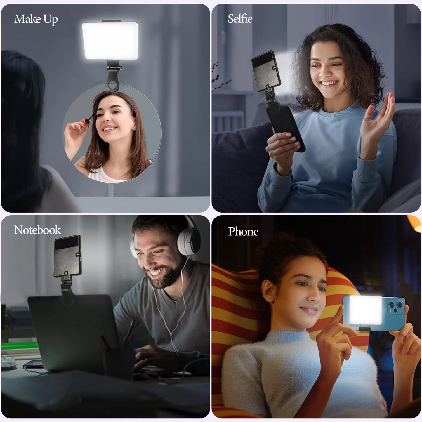 Lumière Selfie pour Smartphone : Rechargeable et Portable