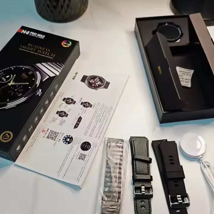 Montre Intelligente H4 Max - Nouvelle Arrivée 2025 - Pour Hommes d'Affaires