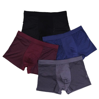 Kit de 4 Boxers Slip en Fibre de Bambou : Confort infini au quotidien!