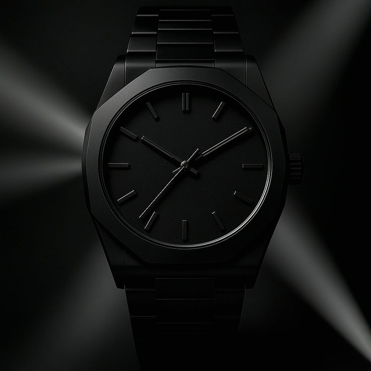 Montre Octogonale Noire™
